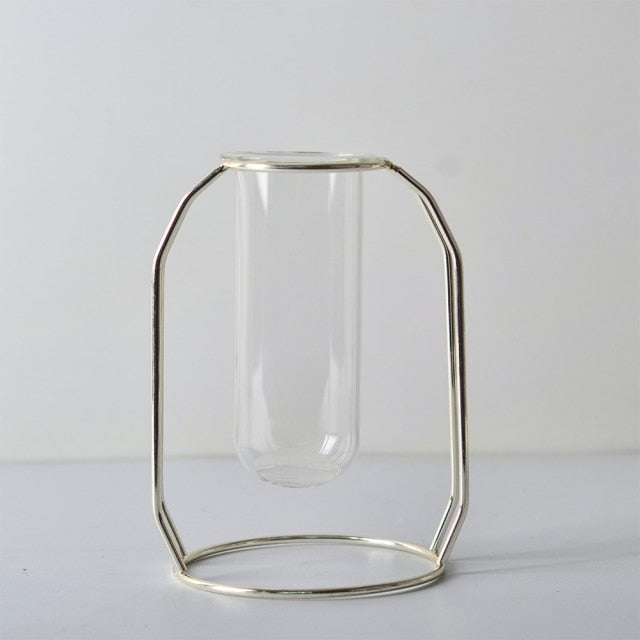 Nordic Simple Golden Glass Vase