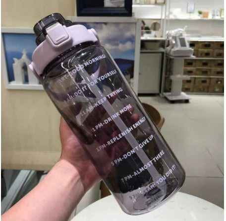 2L/64oz Motivational Water Bottle