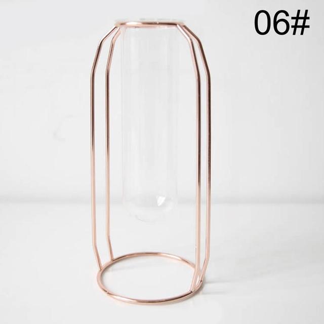 Nordic Simple Golden Glass Vase