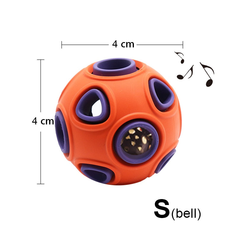 Rubber Ball with Holes for Treats