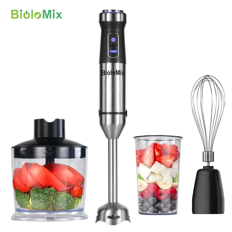 4-in-1 Stainless Steel Immersion Hand Stick Blender