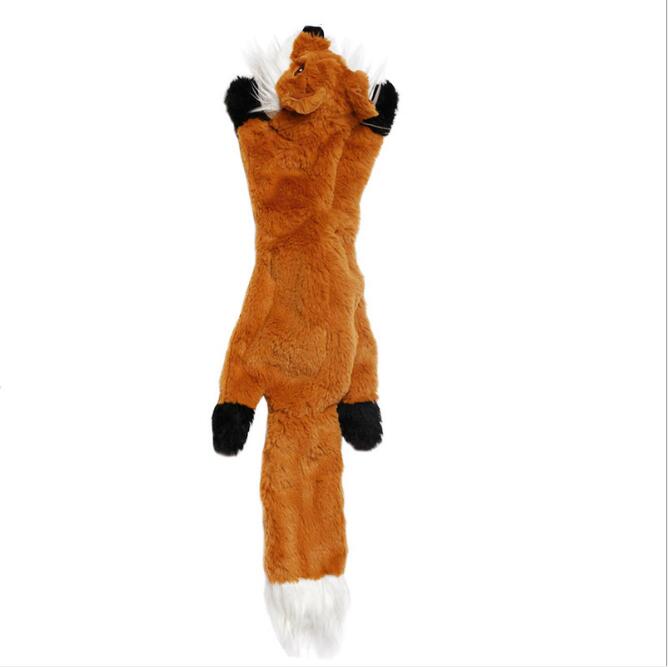 Woodland Animal Plush Dog Chew Toy