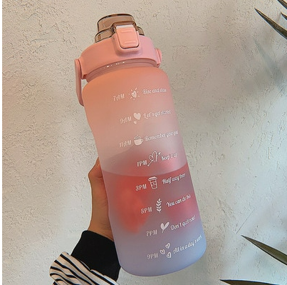 2L/64oz Motivational Water Bottle