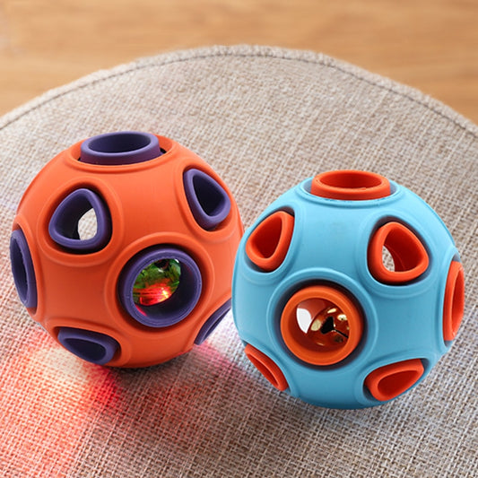 Rubber Ball with Holes for Treats