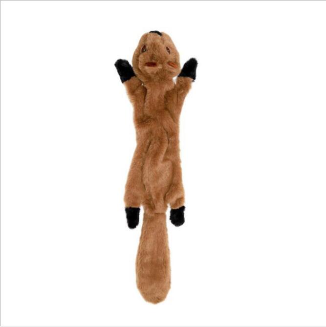 Woodland Animal Plush Dog Chew Toy