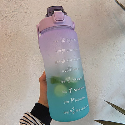 2L/64oz Motivational Water Bottle