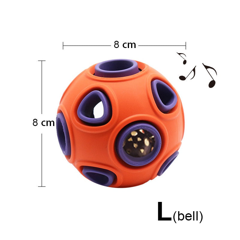 Rubber Ball with Holes for Treats